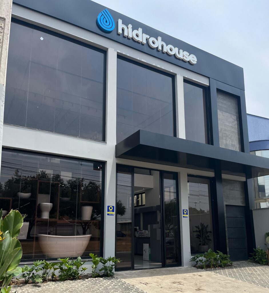 Fachada da loja física Hidrohouse em Limeira-SP